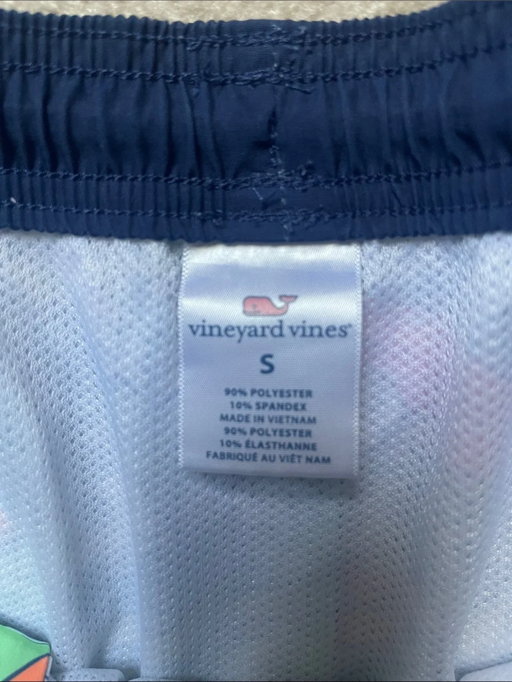 Vineyard Vines Men’s Neon Surfboard Print Swim Trunks - Picture 3 of 3
